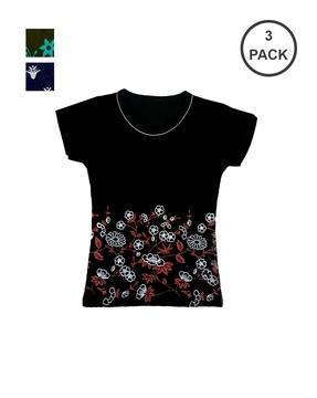 graphic print round- neck t-shirt