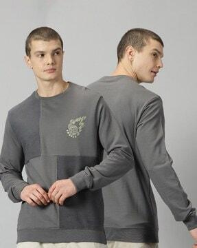 graphic print round-neck sweatshirt