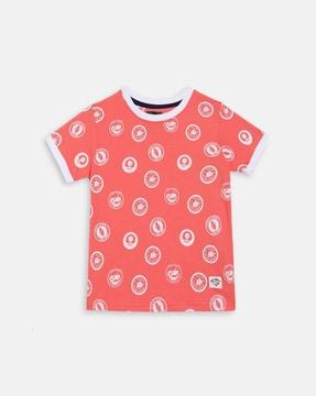 graphic print round-neck t-shirt