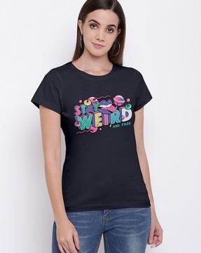 graphic print round-neck t-shirt