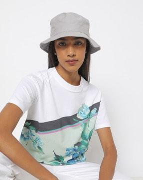 graphic print round-neck t-shirt