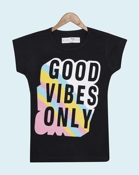 graphic print round-neck t-shirt