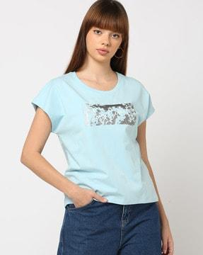 graphic print round-neck t-shirt