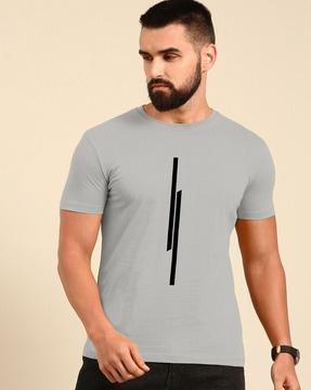 graphic print round-neck t-shirt