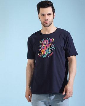 graphic print round-neck t-shirt