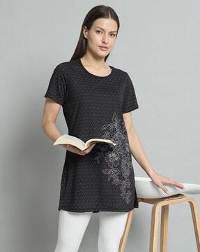 graphic print round-neck t-shirt