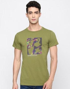 graphic print round-neck t-shirt