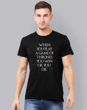 graphic print short sleeves t-shirt