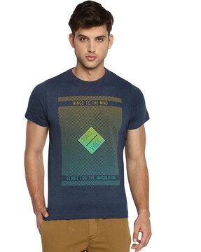 graphic print slim fit crew-neck t-shirt