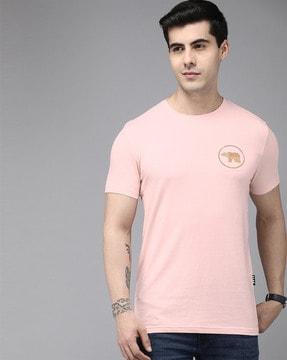 graphic print slim fit crew-neck t-shirt