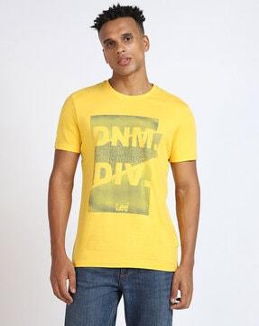 graphic print slim fit crew-neck t-shirt