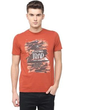 graphic print slim fit t-shirt