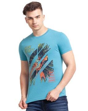 graphic print slim fit t-shirt