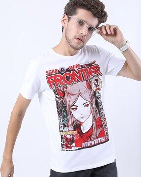 graphic print slim fit t-shirt