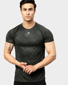 graphic print slim fit t-shirt