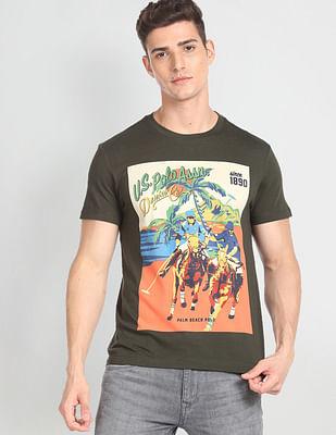 graphic print slim fit t-shirt