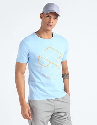 graphic print slim t-shirt