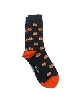 graphic print socks