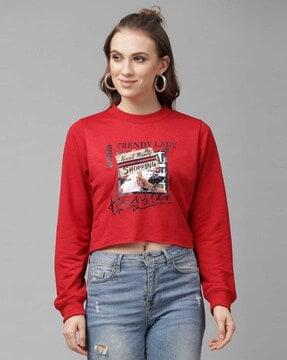 graphic print sweatshirt