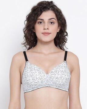 graphic print t-shirt bra