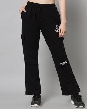 graphic print track pants