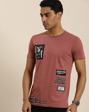 graphic printed  regular fit t-shirt