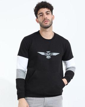 graphic printed crew-neck sweatshirt