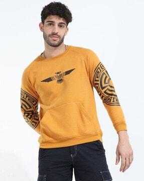 graphic printed crew-neck sweatshirt