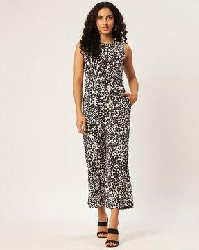 graphic printed jumpsuit