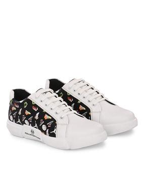 graphic printed lightweight casual shoes