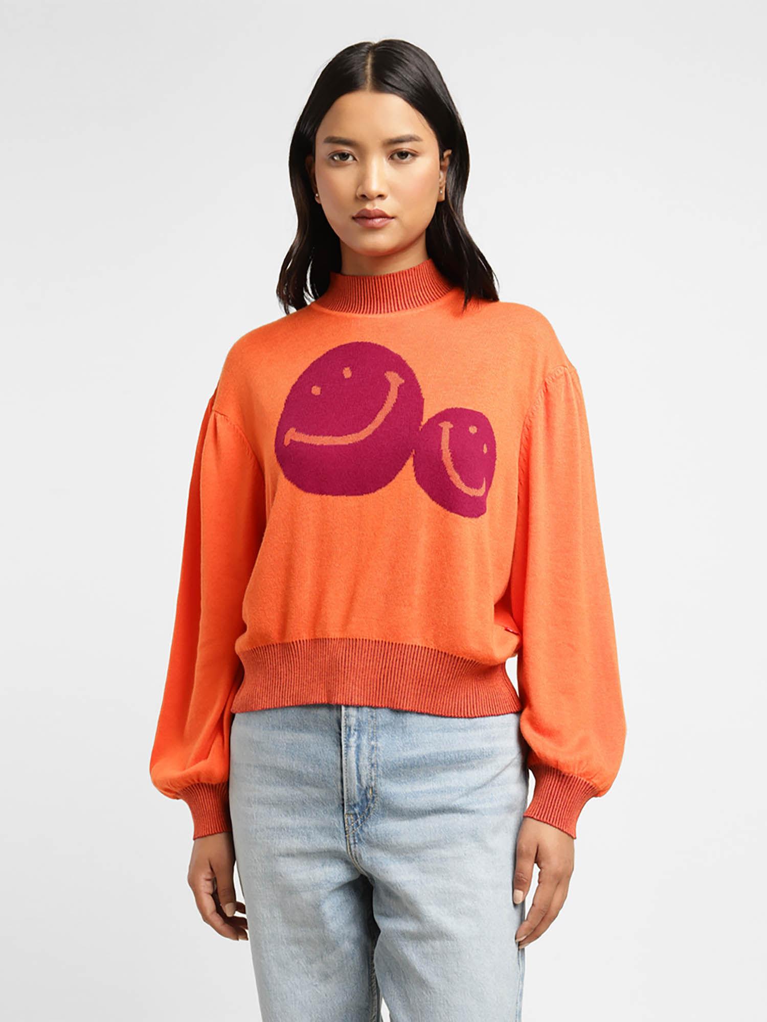 graphic printed pullover