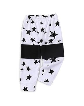 graphic prints stretch pants