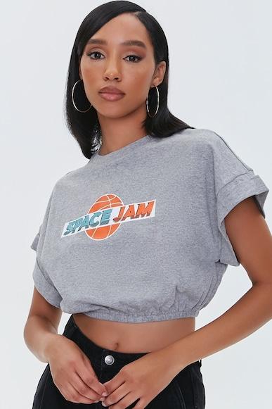 graphic regular fit crop tops