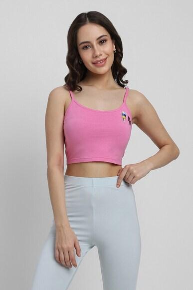 graphic regular fit cropped camisole tops