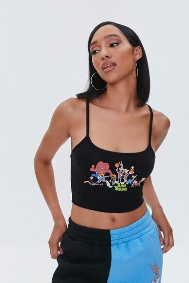 graphic regular fit cropped camisole tops