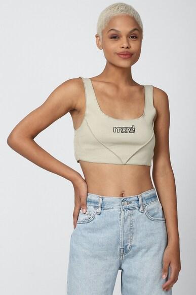 graphic regular fit cropped crop tops