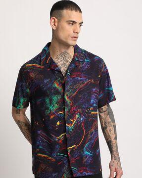 graphic regular fit shirt