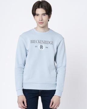 graphic regular fit sweatshirt for men