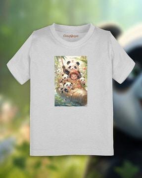 graphic regular fit t-shirt with round neck