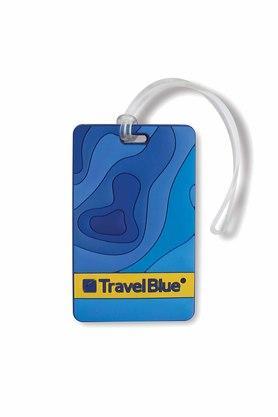 graphic rubber water resistent unisex map name tag - multi