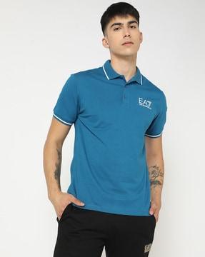 graphic series cotton regular fit polo t-shirt