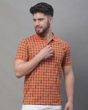 graphic slim fit polo t-shirt