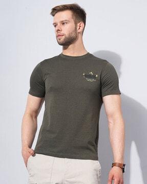 graphic slim fit t-shirt with round
