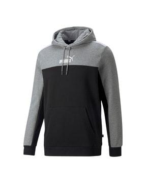 graphic slip-on style hooded sweatshirt