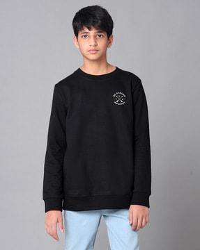 graphic sweatshirt with full-length sleeves