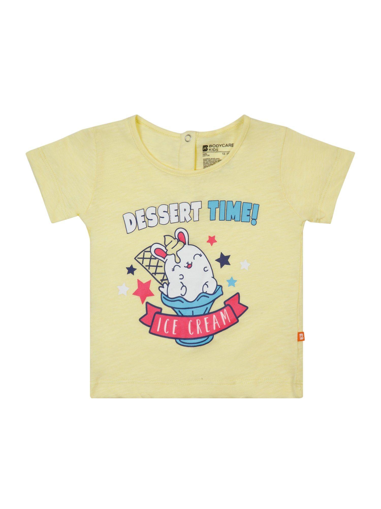 graphic t-shirt - yellow