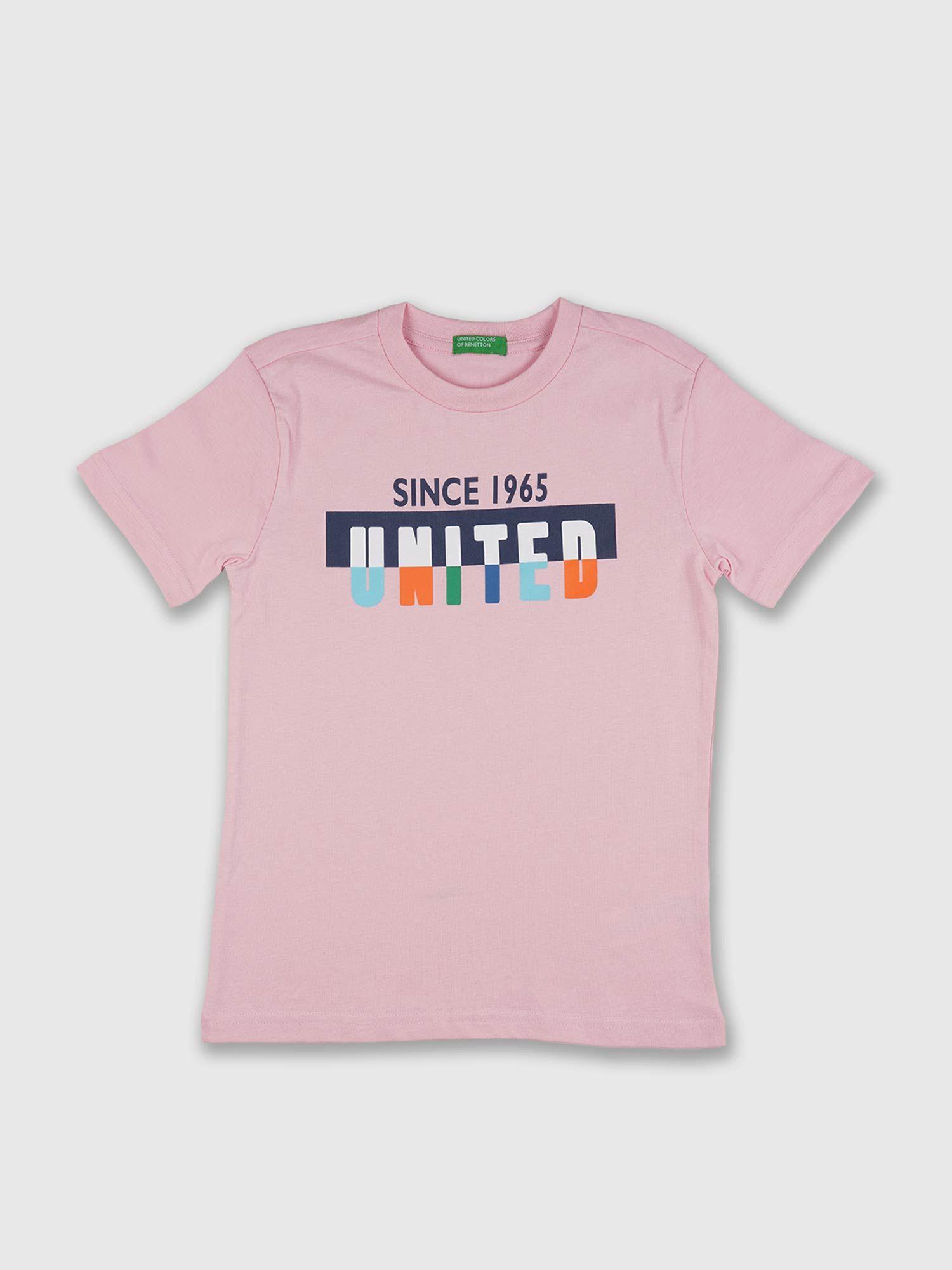 graphic t-shirt- pink