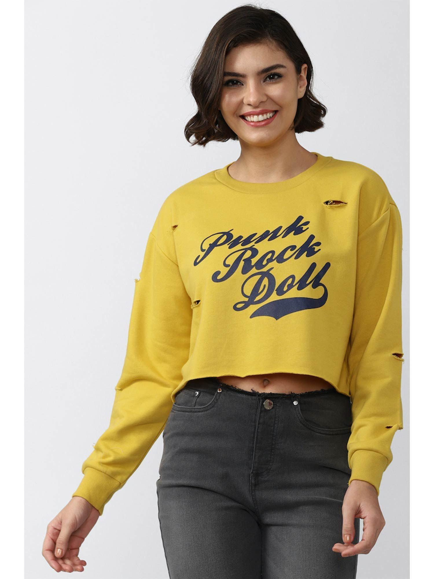 graphic top yellow