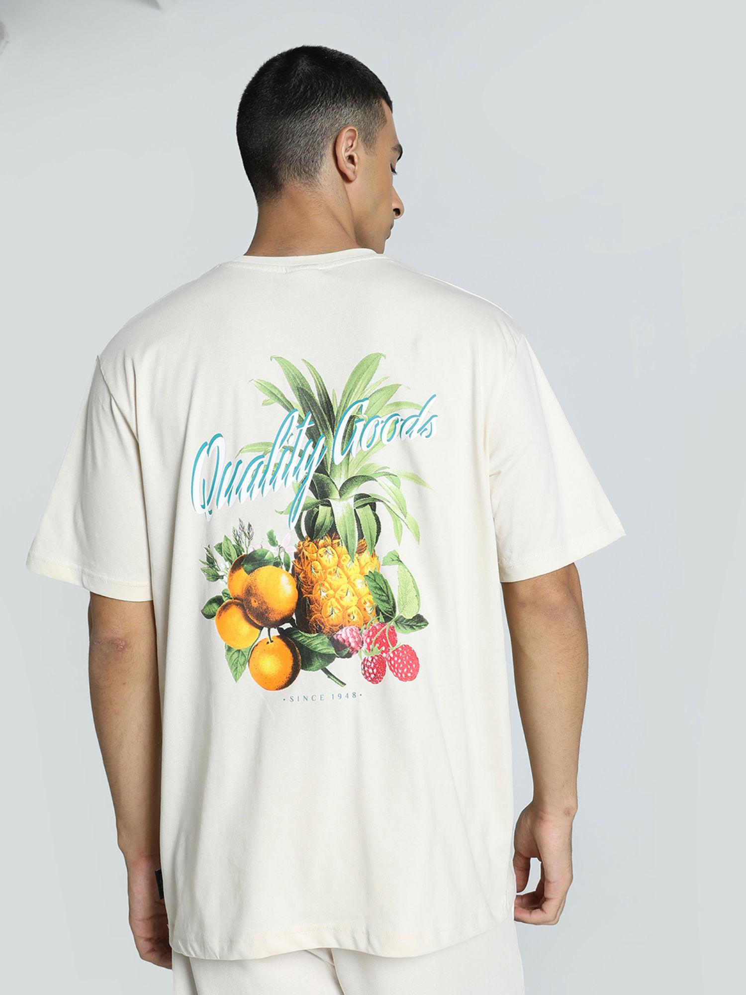 graphics fruity unisex off white t-shirt