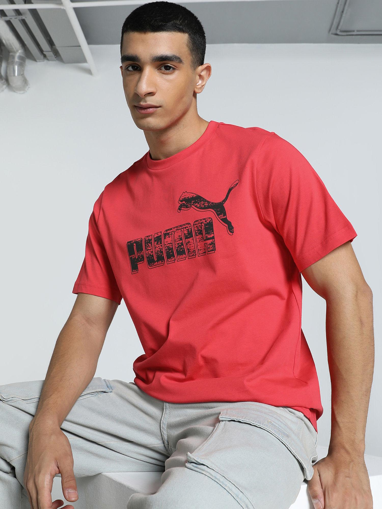 graphics no. 1 logo mens red t-shirt